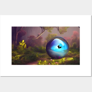 Magic Ball in Mystery Garden Posters and Art